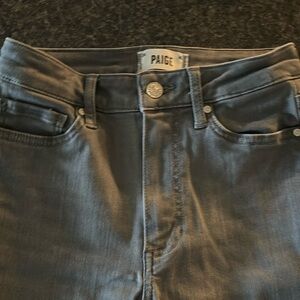 Paige Leenah raw hem, gray super soft denim